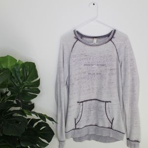 Vintage purple and white Long sleeve